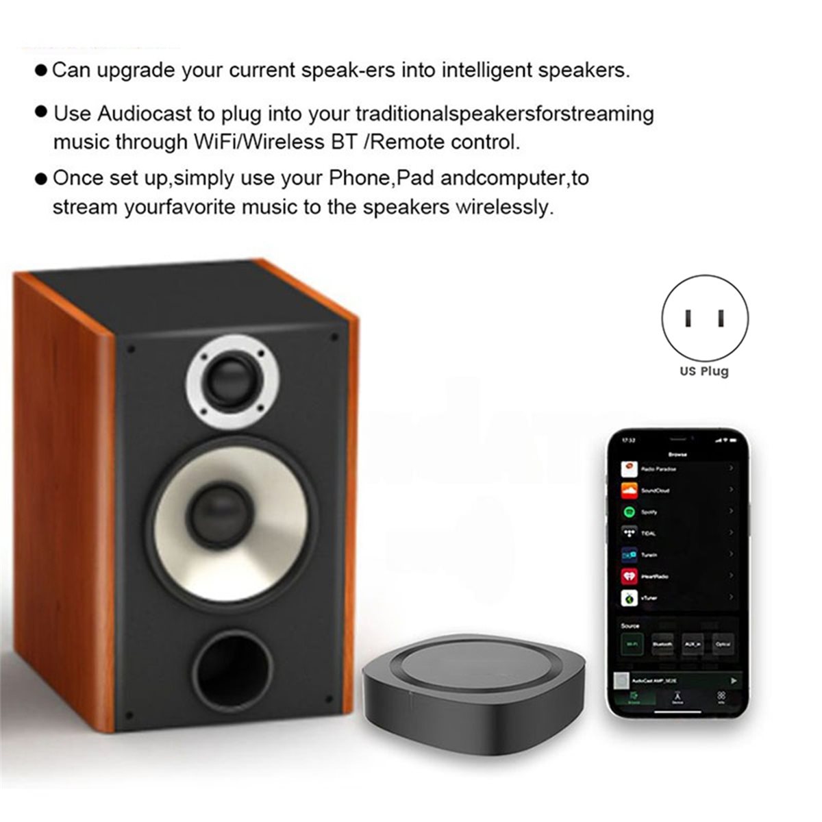 Audiocast Pro M20 Wireless WiF - Music Audio Pro ulasan dan harga