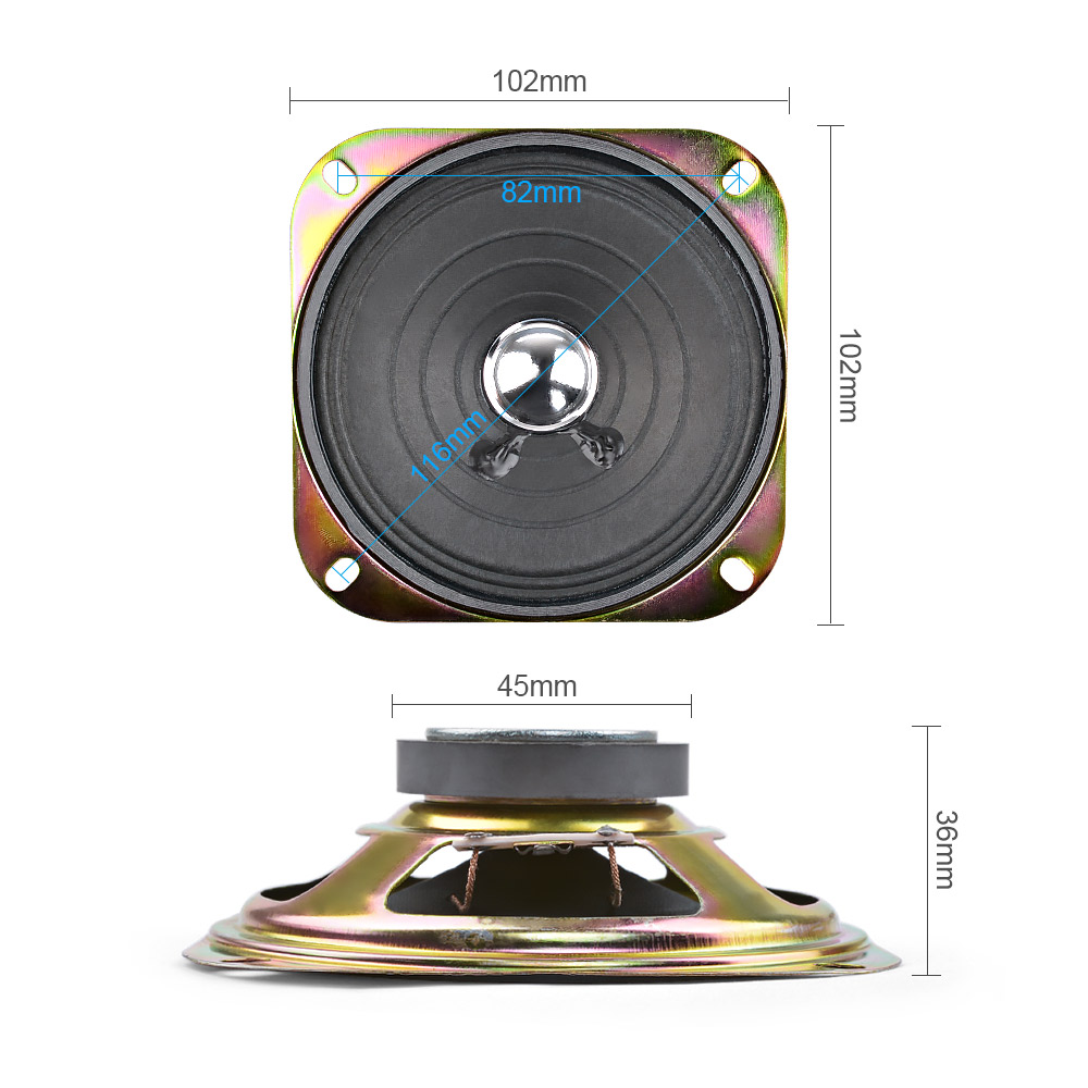 AIYIMA 2Pcs 4 Inch Portable Au - Audio Music Generator ulasan dan harga