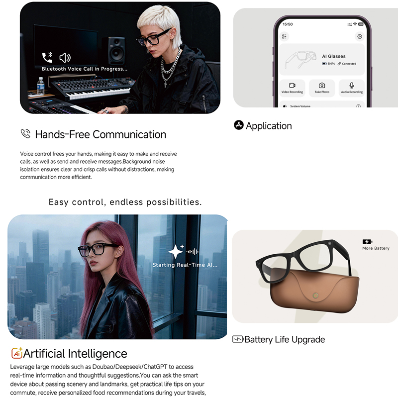 2026 AI smart Glasses HD 800W  - Mix Audio Music ulasan dan harga