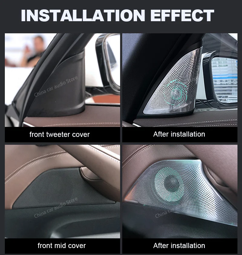 LED Car Speaker Tweeter Cover  - Audio Music Play ulasan dan harga