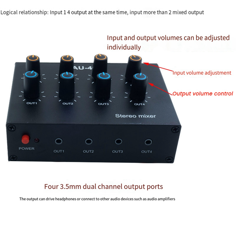 M07K-AU-404 Stereo Sound Four  - Mix Audio Music ulasan dan harga