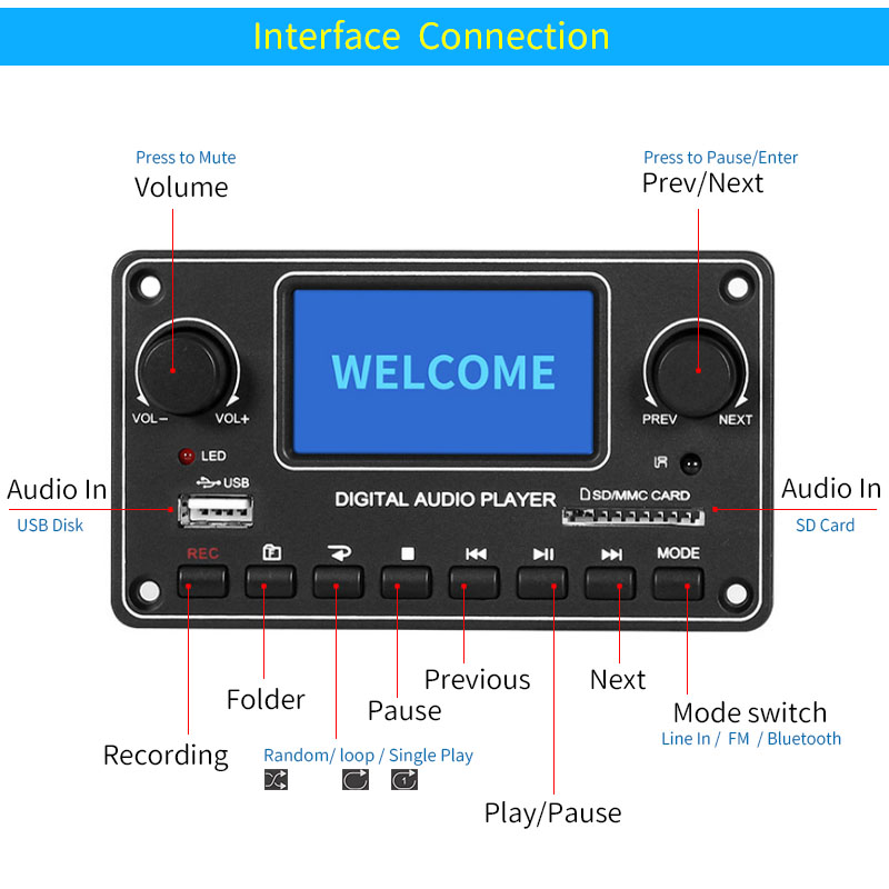 UNISIAN LCD Player Module MP3  - Audio Music Play ulasan dan harga