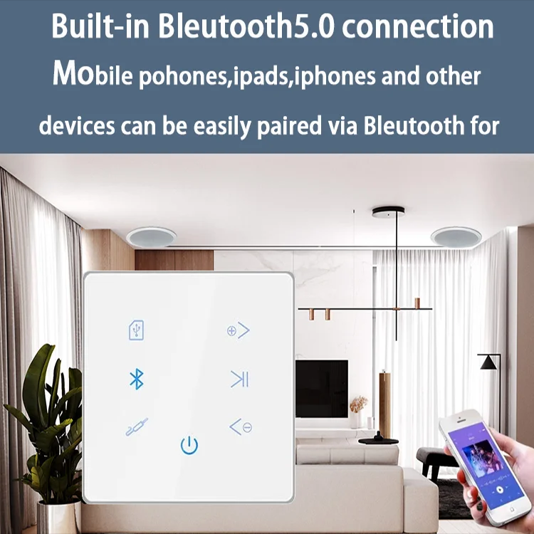 Bluetooth Wall Amplifier Home  - Audio Music Generator ulasan dan harga