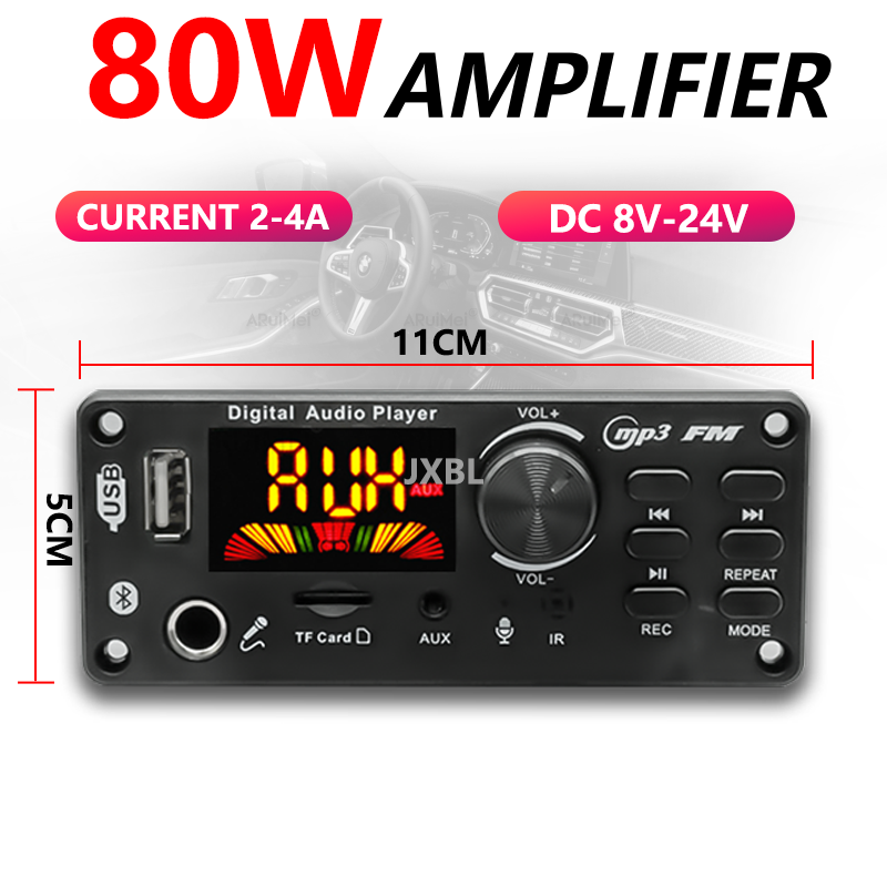 80W Bluetooth 5.0 MP3 Decoder  - Audio Music Car ulasan dan harga