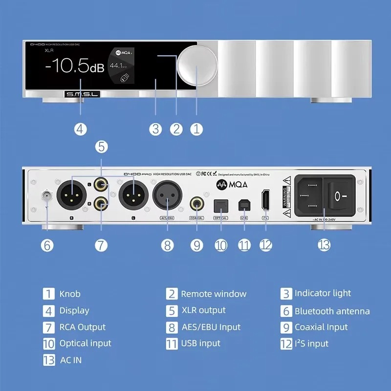 SMSL D400 PRO D400PRO Digital  - Music Audio Pro ulasan dan harga